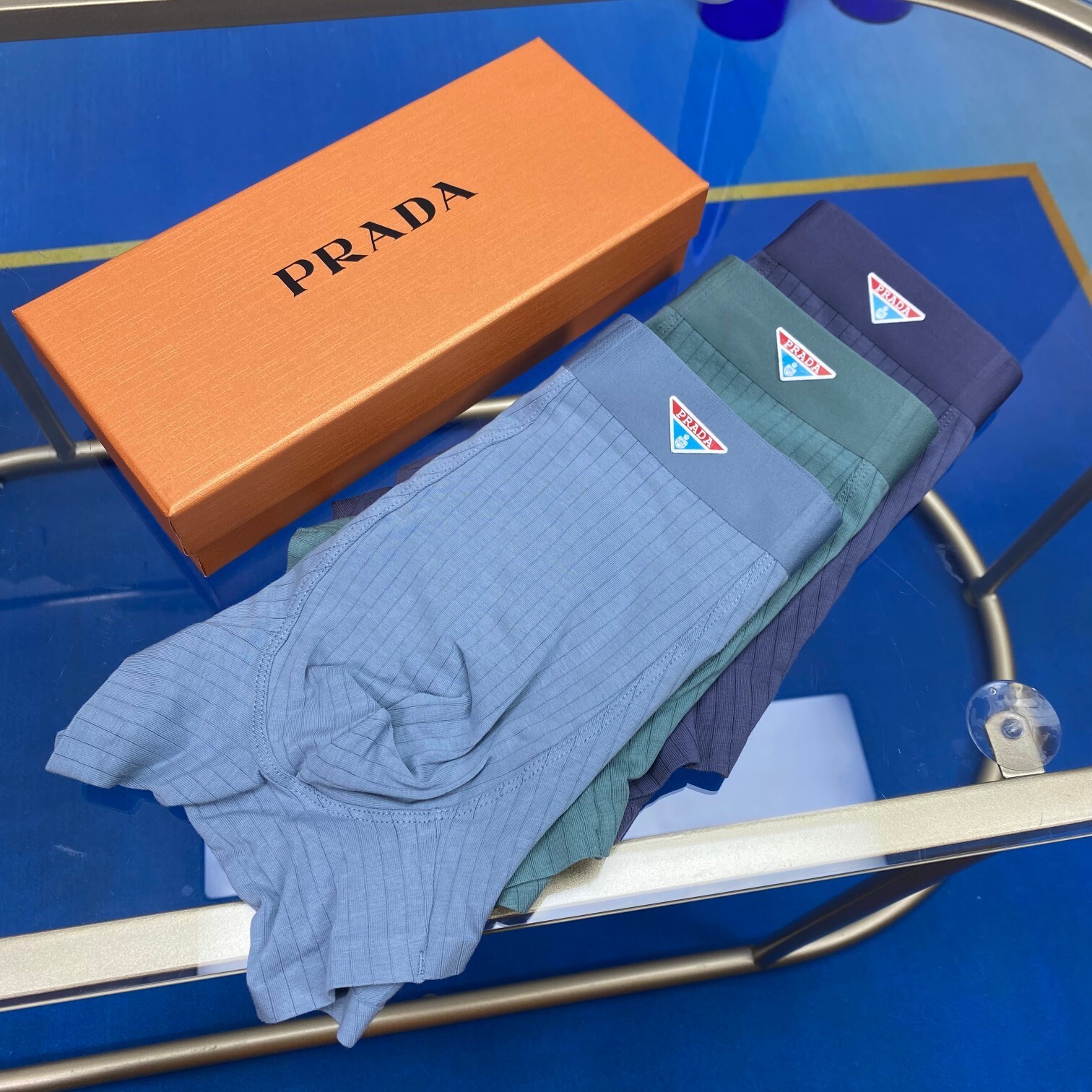 Prada Ribbed Cotton Boxer Briefs pack – Prada Ribbed Cotton Boxer