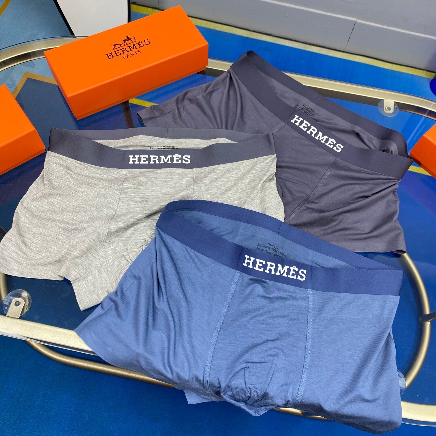 assorted Hermès Men’s Boxer Briefs – Hermès Men’s Assorted Color Boxer