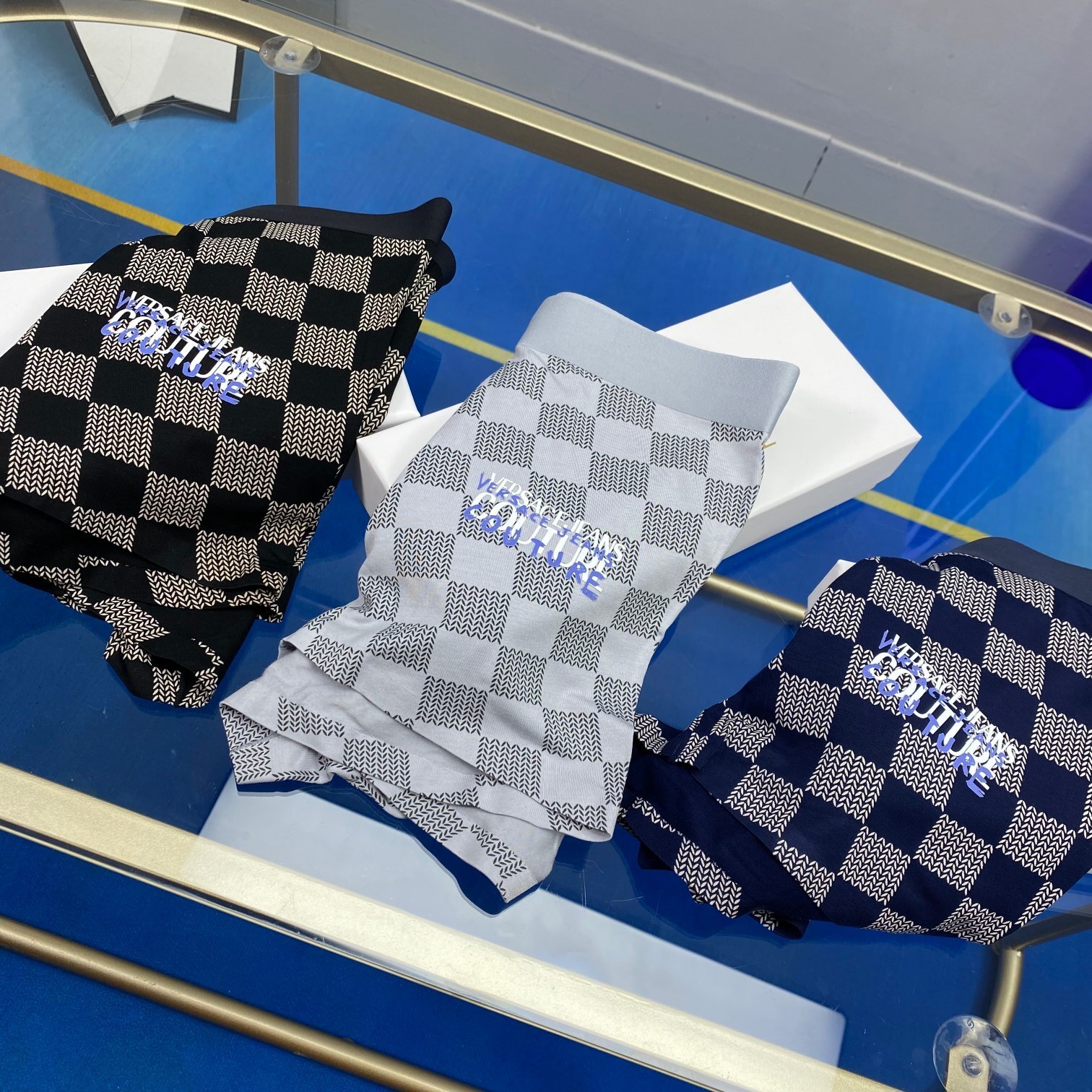 couture Versace Checkered Boxer Briefs – Versace Couture Checkered