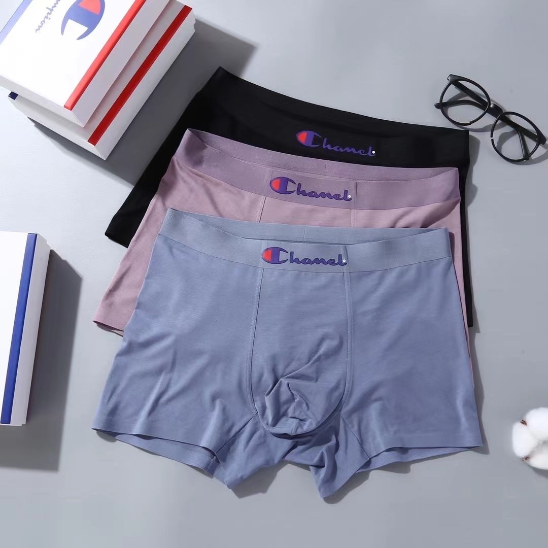 Champion Logo Boxer Briefs – Multi-Color 3-Pack