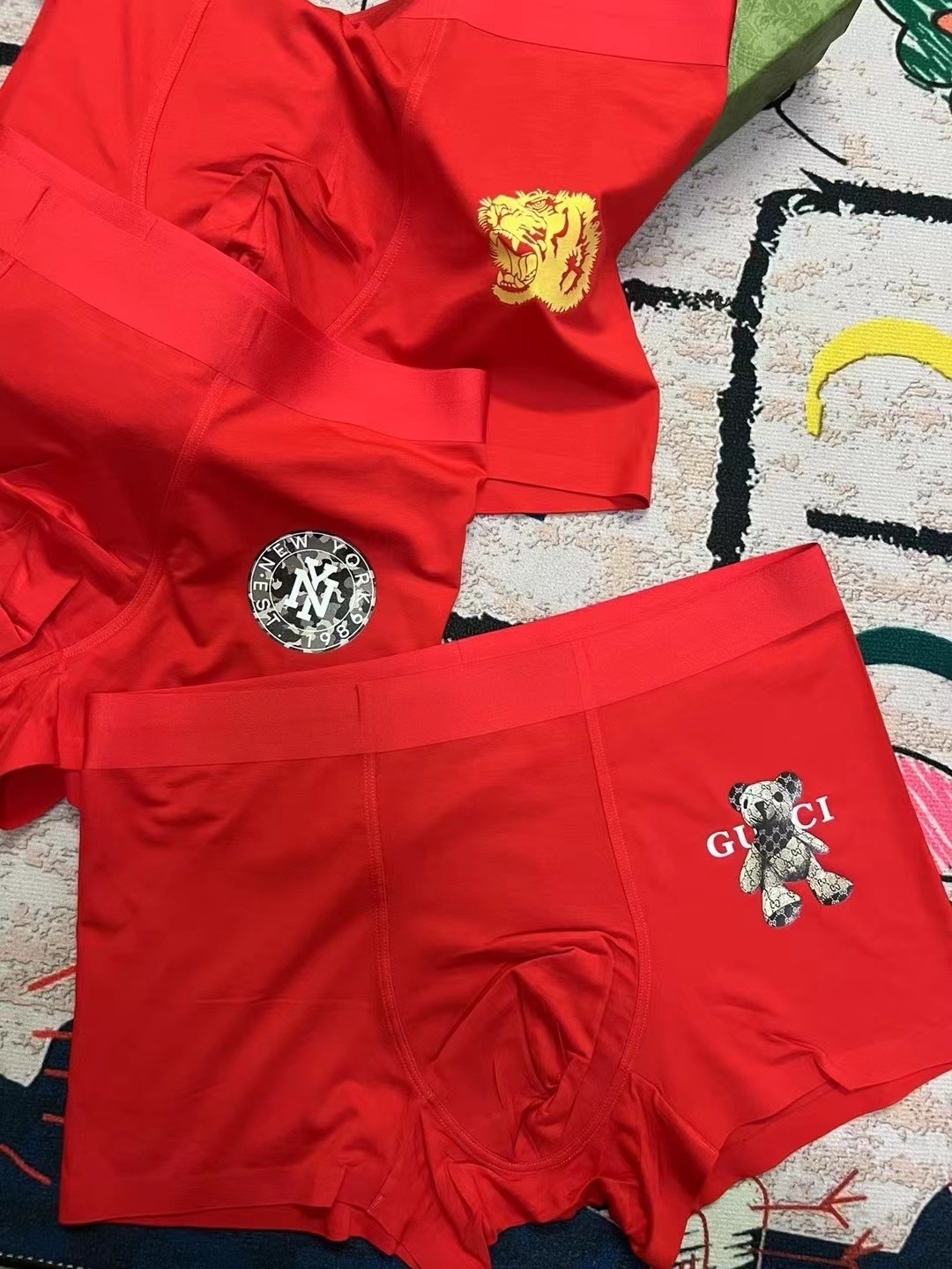 pack Gucci Red Boxer Briefs – Gucci Red Boxer Briefs – 3 Pack with