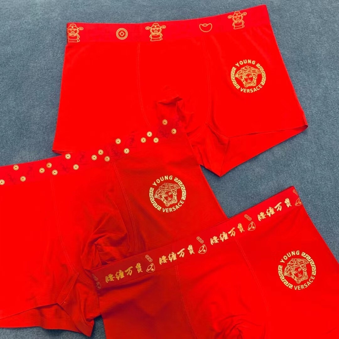 Versace Young Red Boxer Set – Lucky Edition
