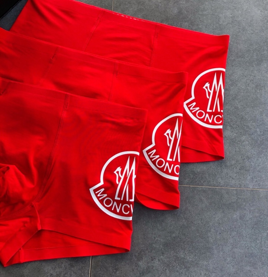 luxury Moncler Red Logo Boxer Briefs – Moncler Red Logo Boxer Briefs