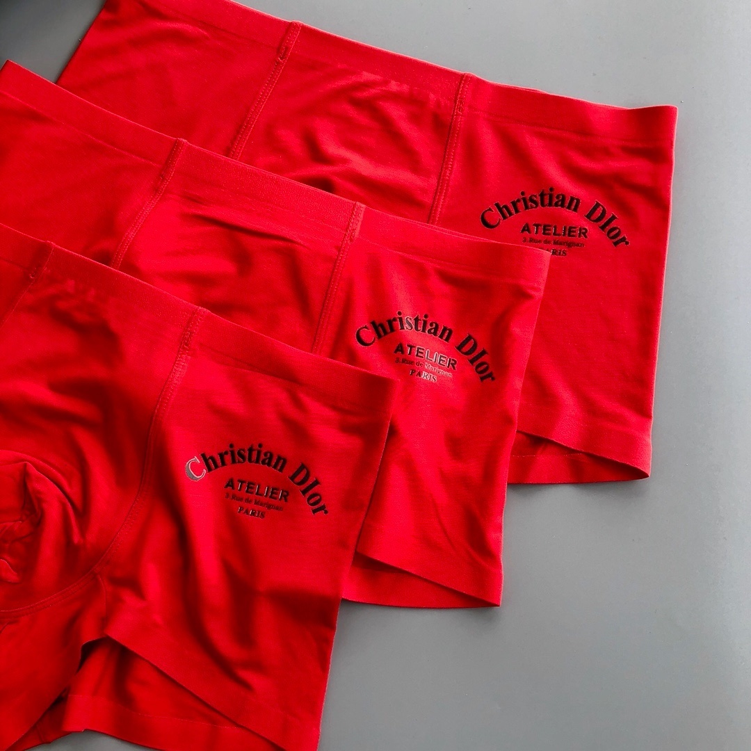 Dior Red Atelier Boxer Briefs – Christian – 3 Pack