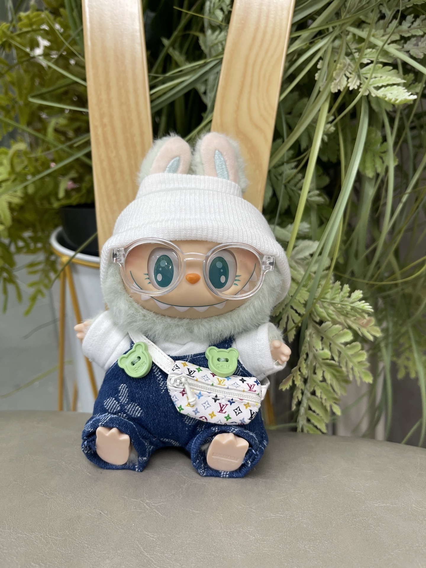 Premium Pop Mart Labubu Denim Mint 1 Figure Ultimate Designer Doll