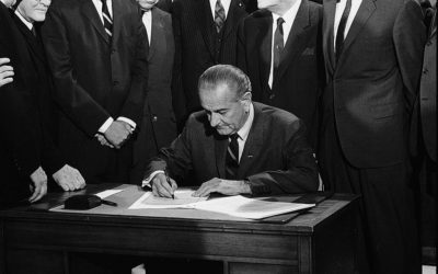 pres lb johnson signs the 1968 civil rights bill wkl 1024