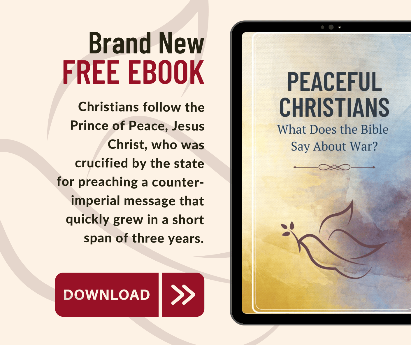 A Free Ebook for All ‘Peaceful Christians’