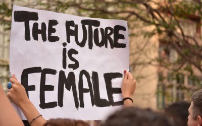 the future is female signage