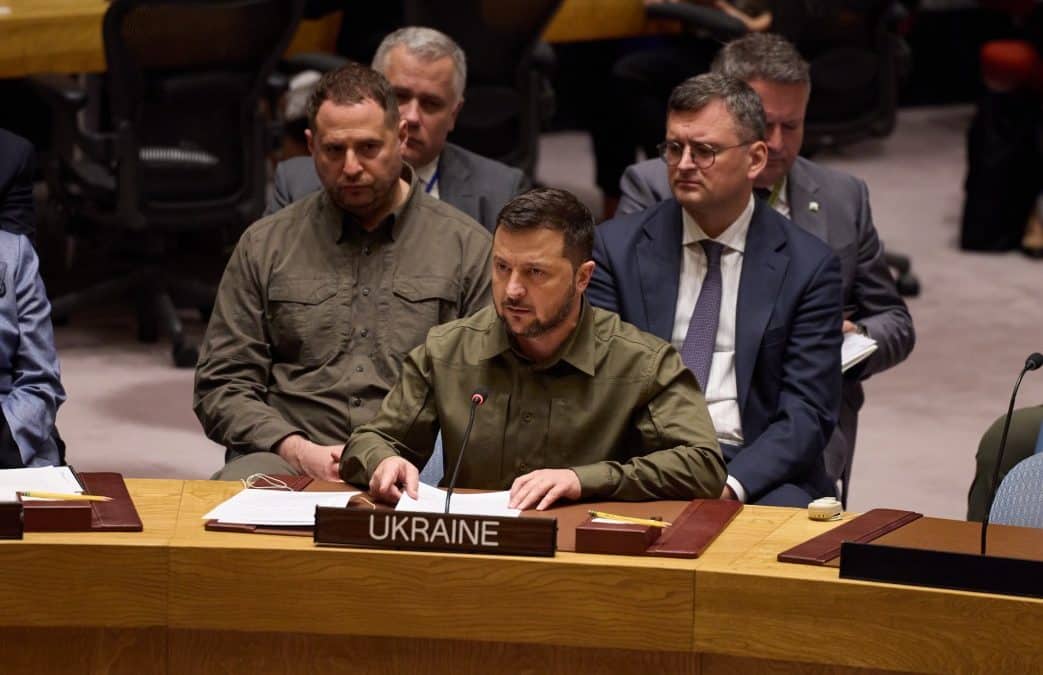 Zelensky Slams UN at Security Council Meeting, Demands Moscow Lose Veto Power