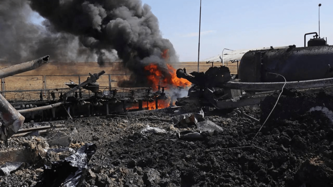 babasi oil facility hit with turkish airstrike in hasakeh province