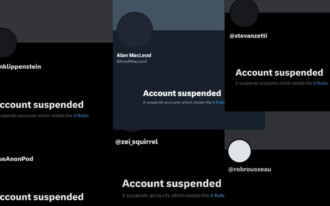 Several Large Accounts That Criticized Israel and Musk Banned from X