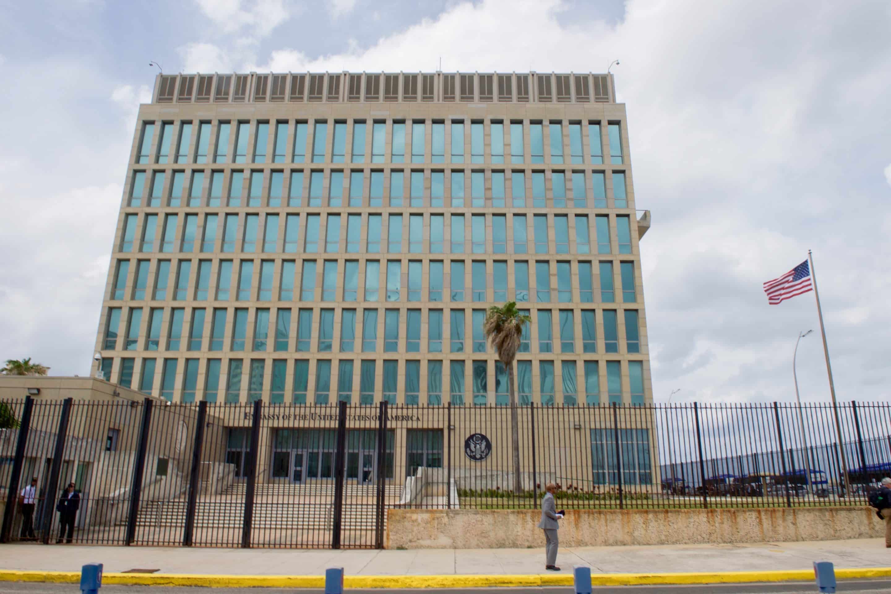 u.s. flag flaps outside u.s. embassy in havana, cuba (25998479275)