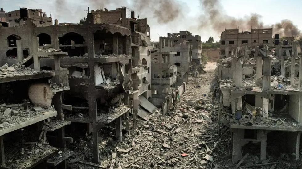 Gaza ruins buildings rubble