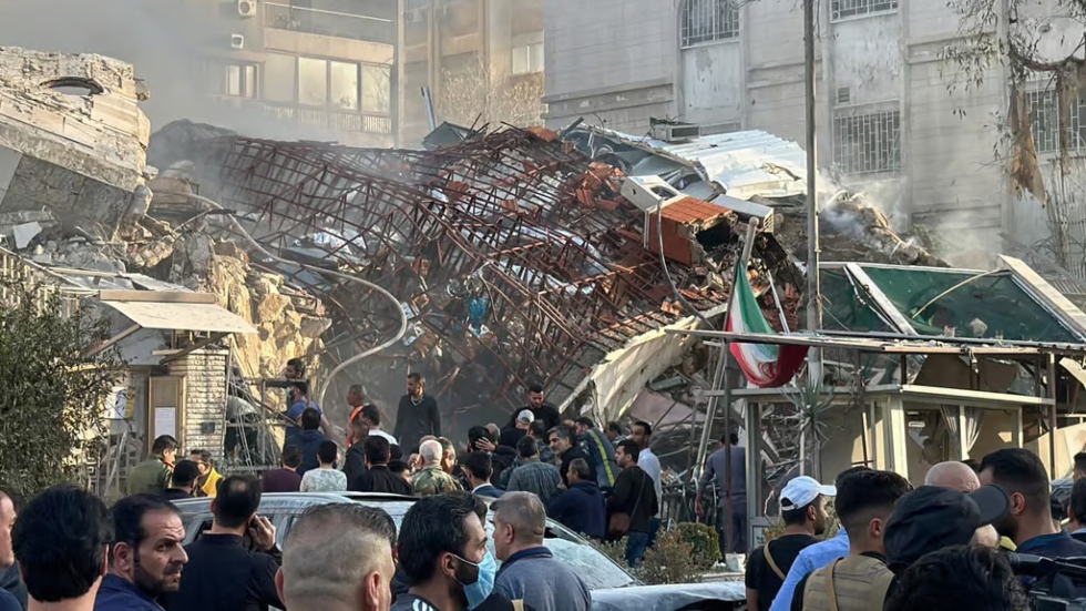 Iran consulate syria bombed
