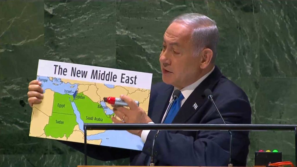 netanyahu unga new middle east