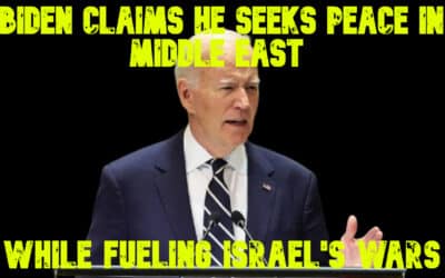 COI #676: Biden Claims He Seeks Peace in Middle East While Fueling Israel’s Wars