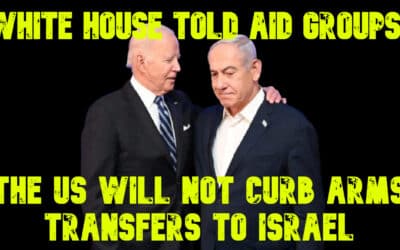 COI #692: White House Told Aid Groups That the US Will Not Curb Arms Transfers to Israel