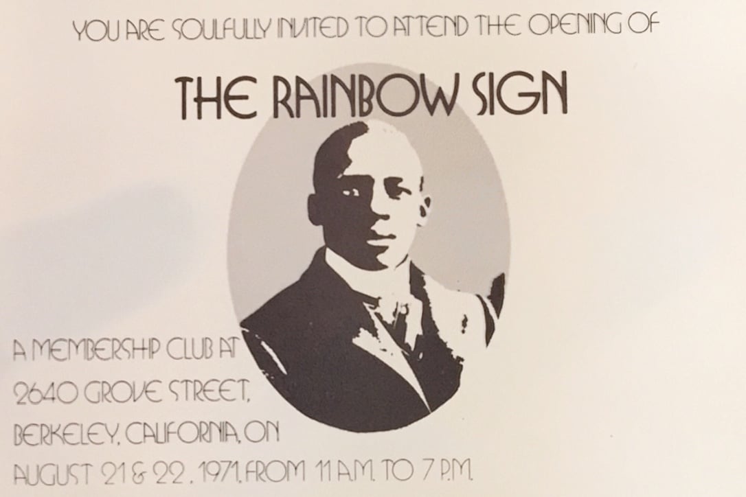 rainbow sign invitation