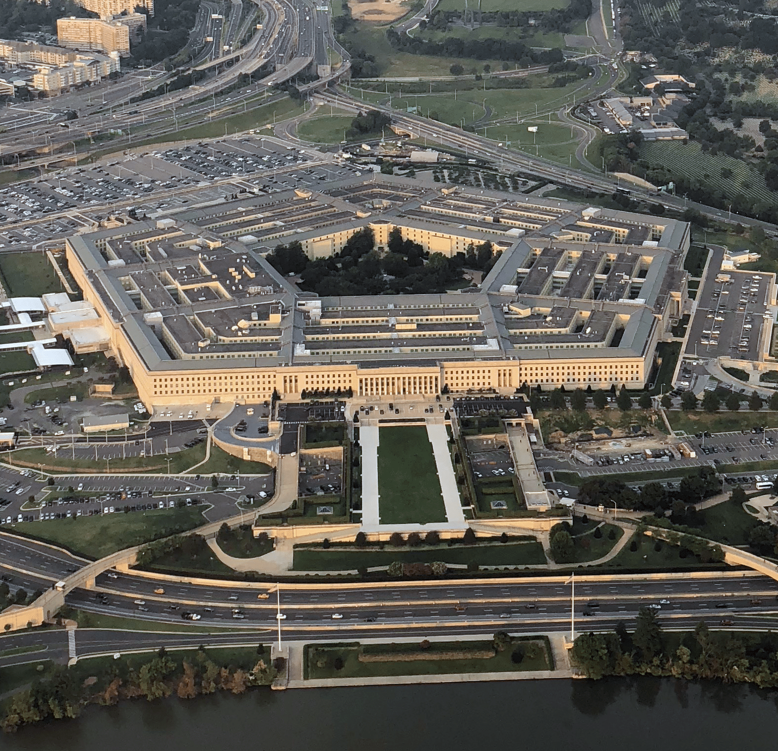 the pentagon, cropped square