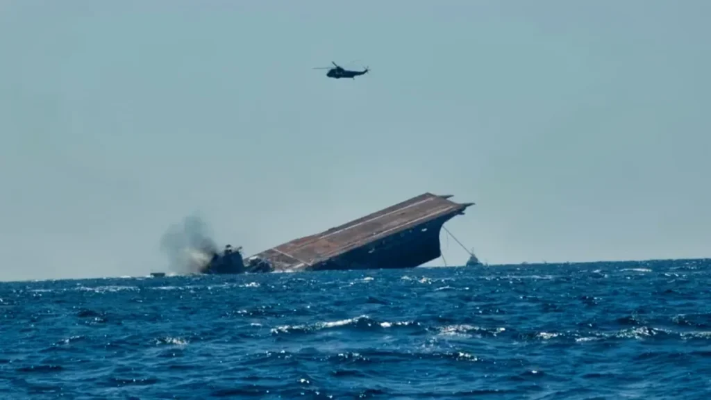 uss america sinking aircraft carrier