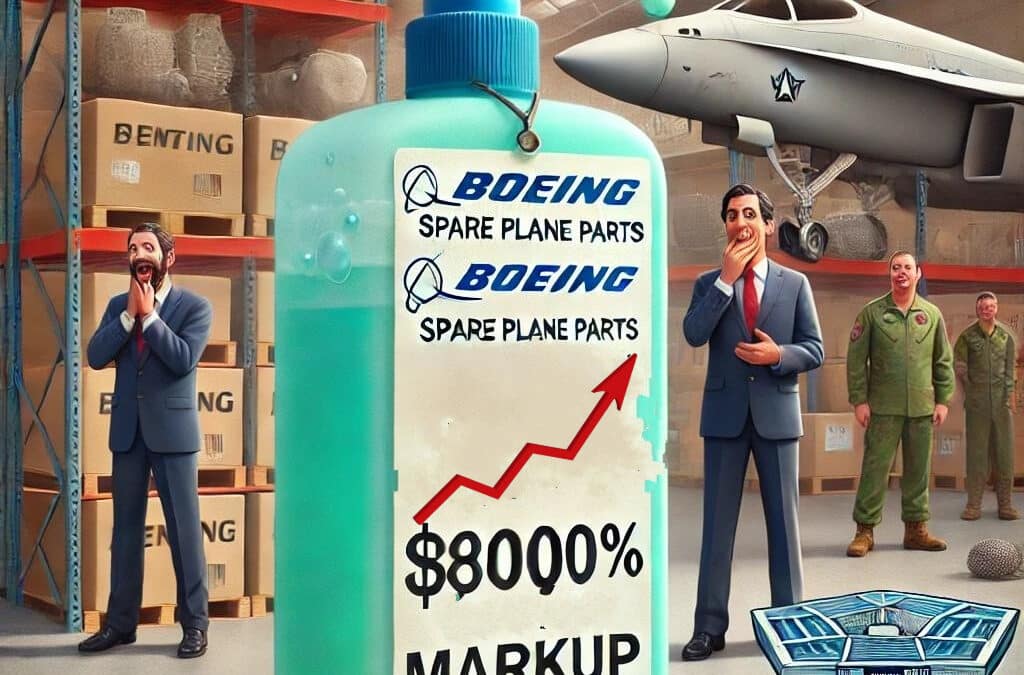 Boeing Overcharged Pentagon for Spare Plane Parts, Including Soap Dispensers at 8000% Markup