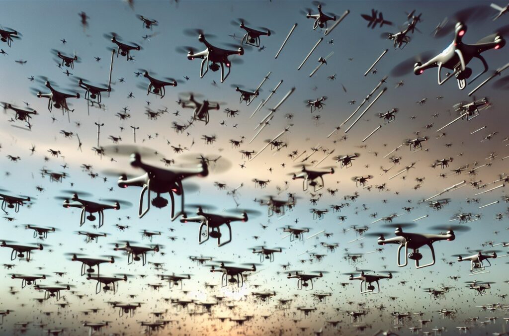 ai drone swarms artificial intelligence drones military uav defence defense research report study