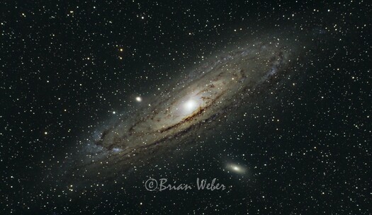 M31, otherwise known as the Andromeda galaxy. Combination of 60s, 120s, and 180s exposures from a QHY168C OSC camera