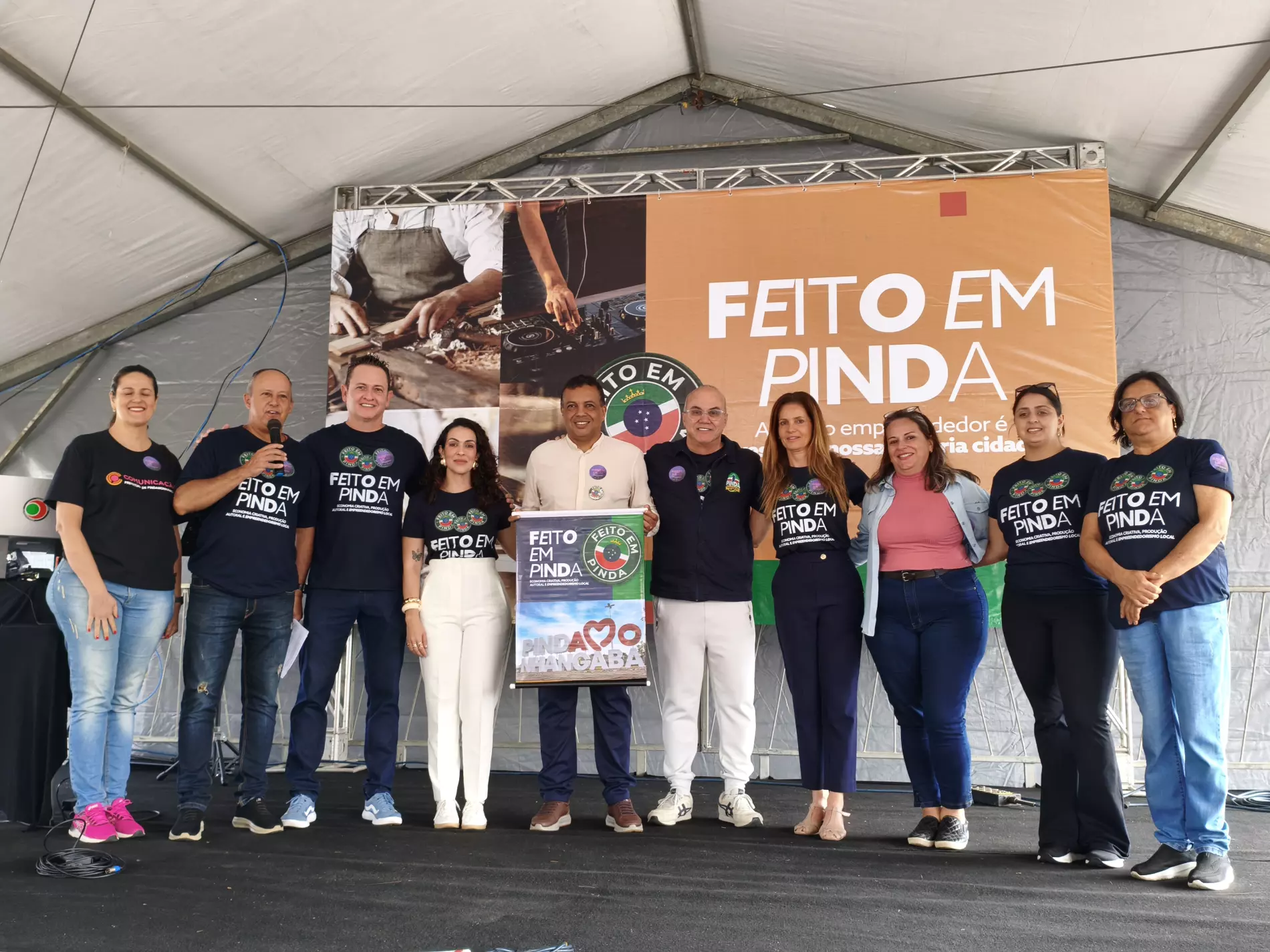 Lançamento do programa Feito em Pinda reúne grande público e fortalece a economia criativa do município