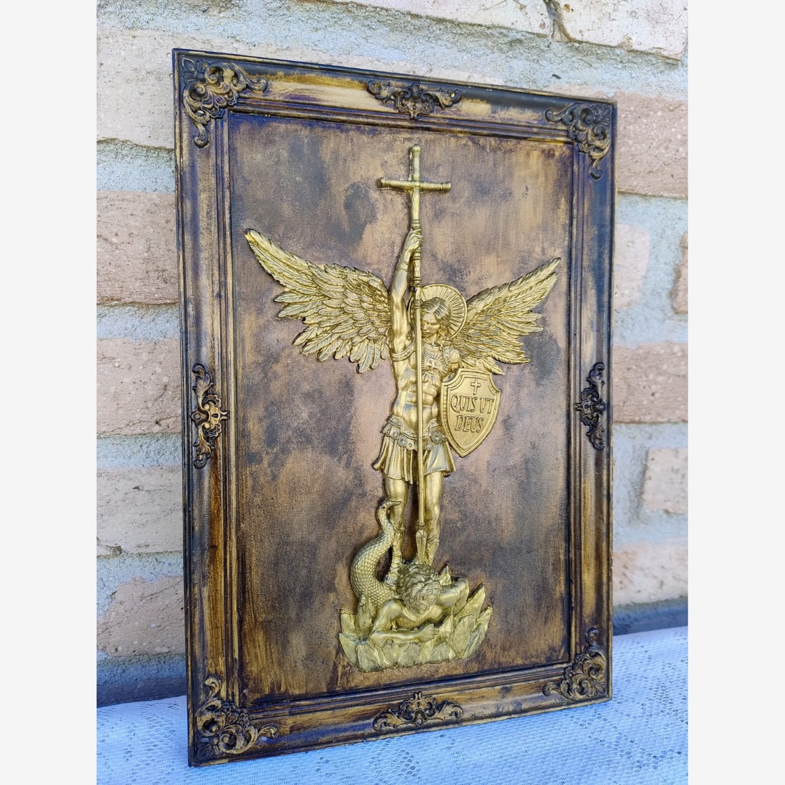 Quadro de São Miguel Arcanjo_Bronze