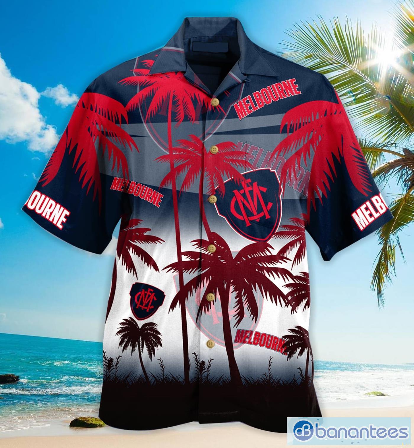 Afl Melbourne Football Club Hawaiian Shirt For Fans Product Photo 1