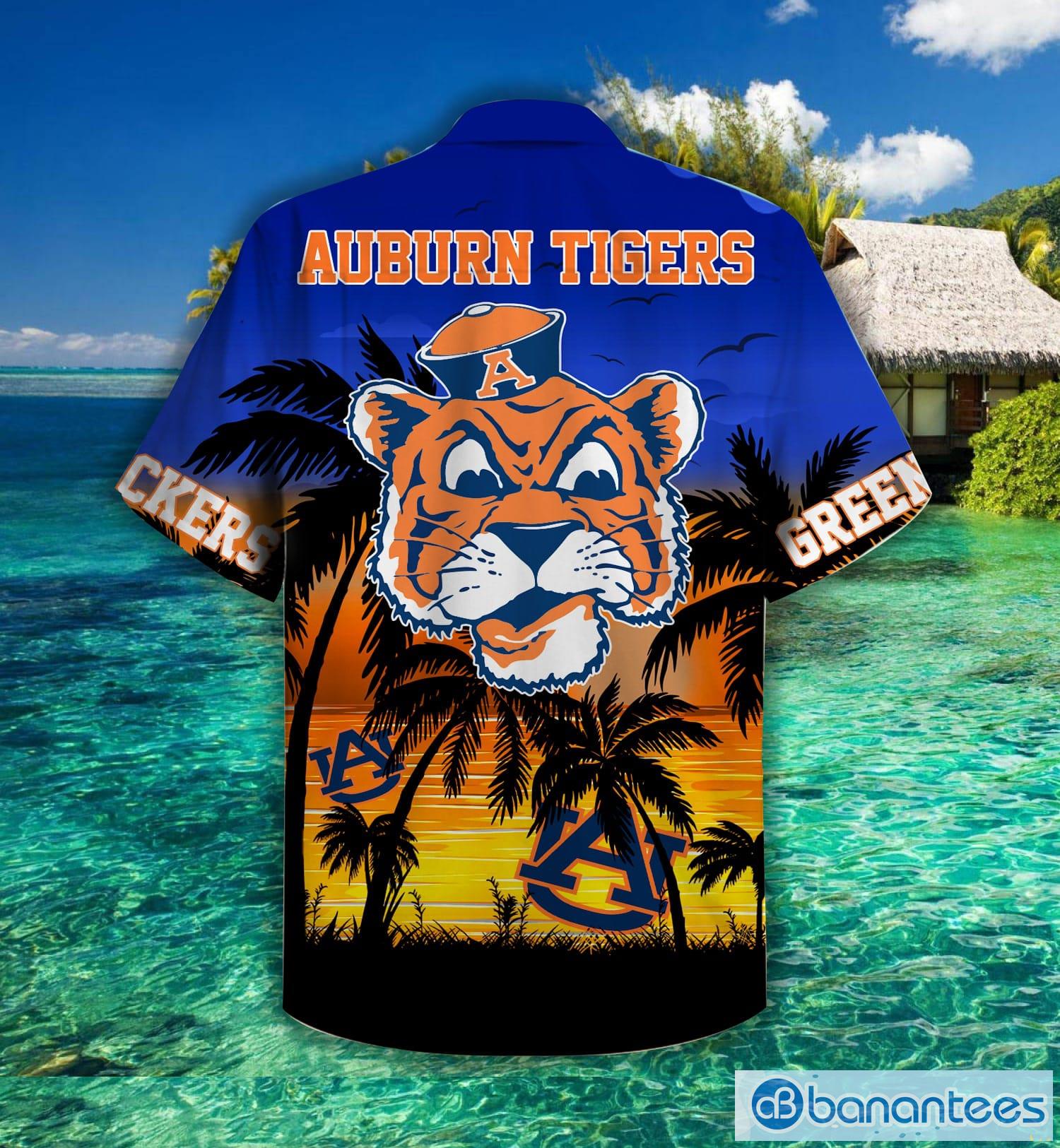 Auburn Tigers Palm Tree Hawaiian Shirt For Fans Product Photo 2