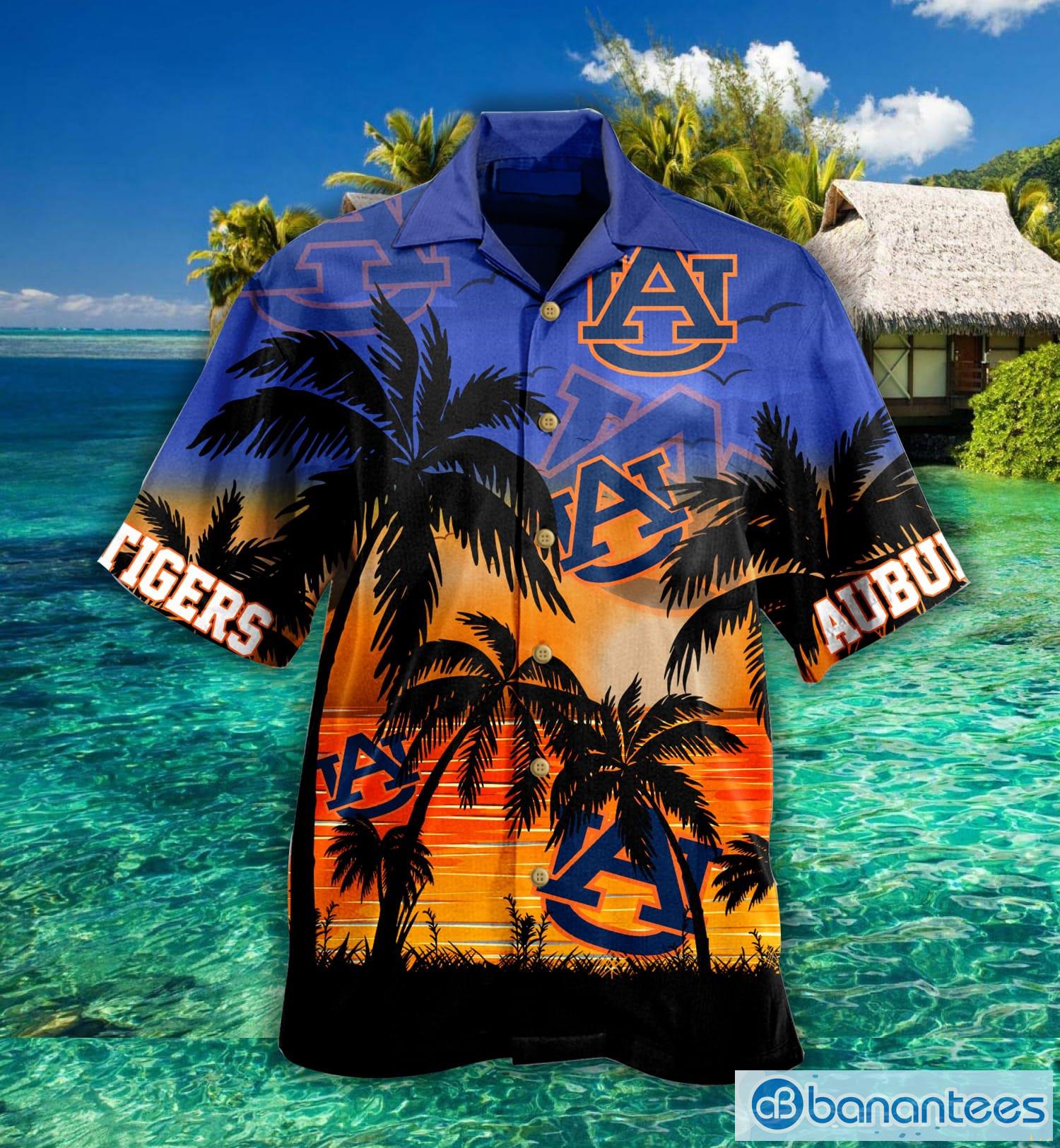 Auburn Tigers Palm Tree Hawaiian Shirt For Fans Product Photo 1
