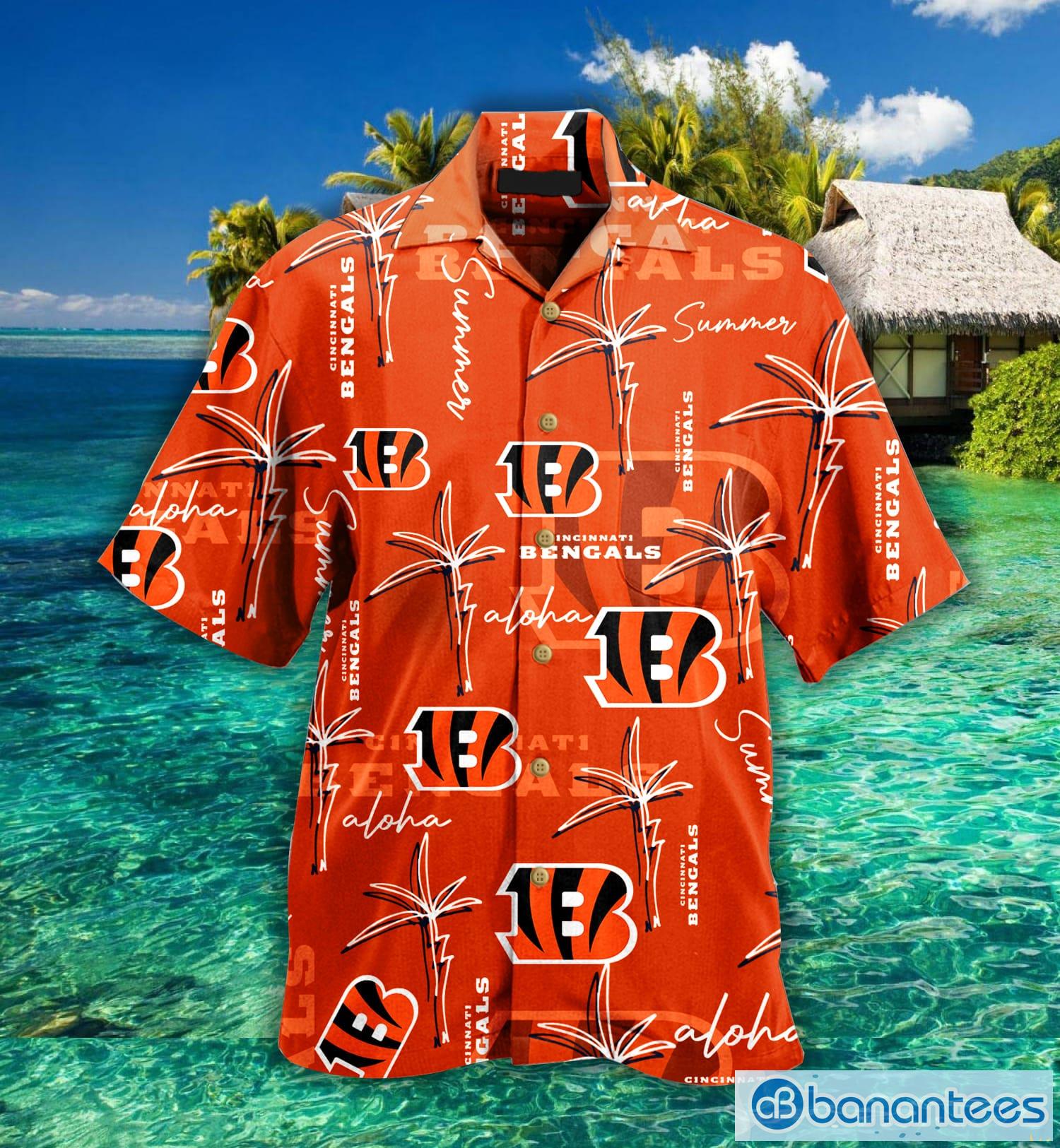 Cincinnati Bengals Nfl Palm On Elie Hawaiian Shirt For Fans Product Photo 3