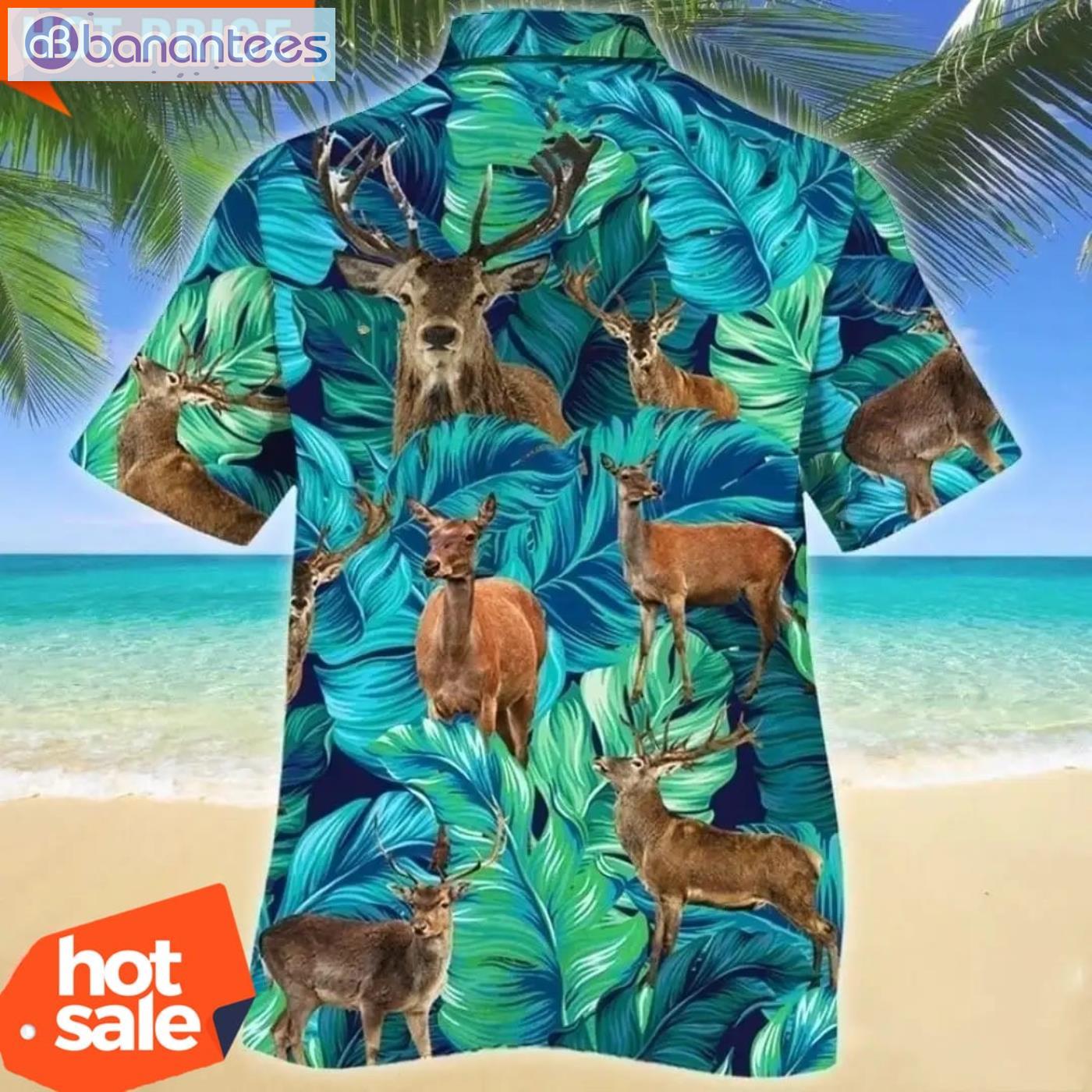 Deer Hawaiian Shirt Animal Lovers Hawaiian Shirt Product Photo 2