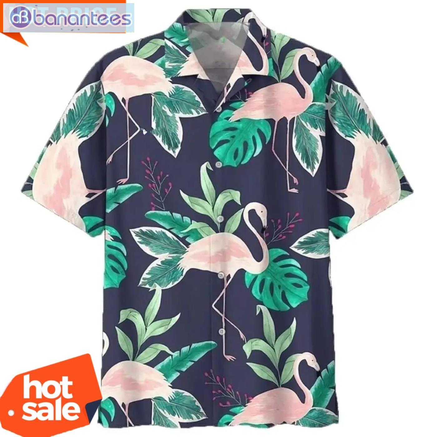Flamingo Tropical Hawaiian Shirt Animal Lovers Aloha Shirt Product Photo 1