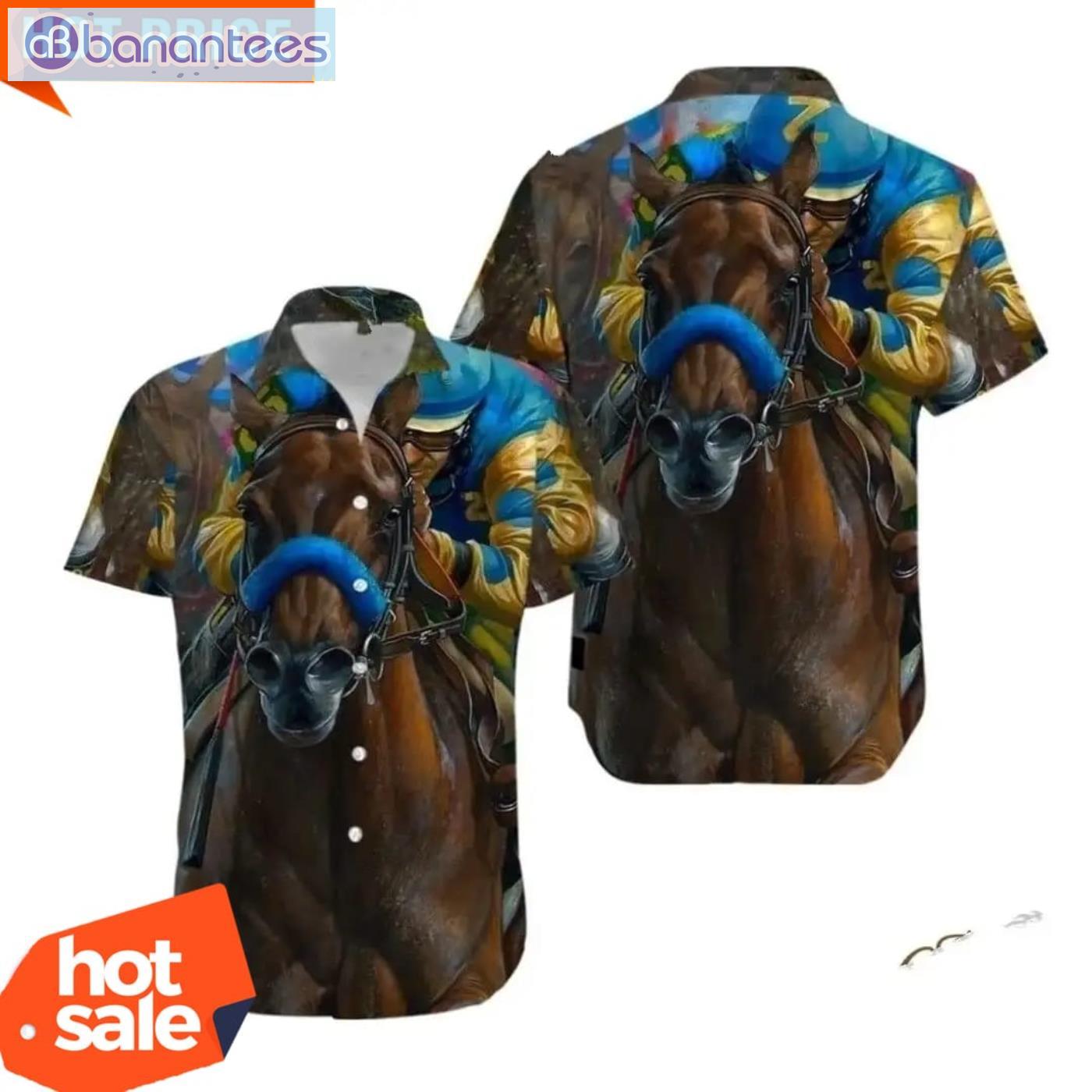 Horse Pattern Hawaiian Shirt Animal Lovers Hawaiian Shirt Product Photo 1