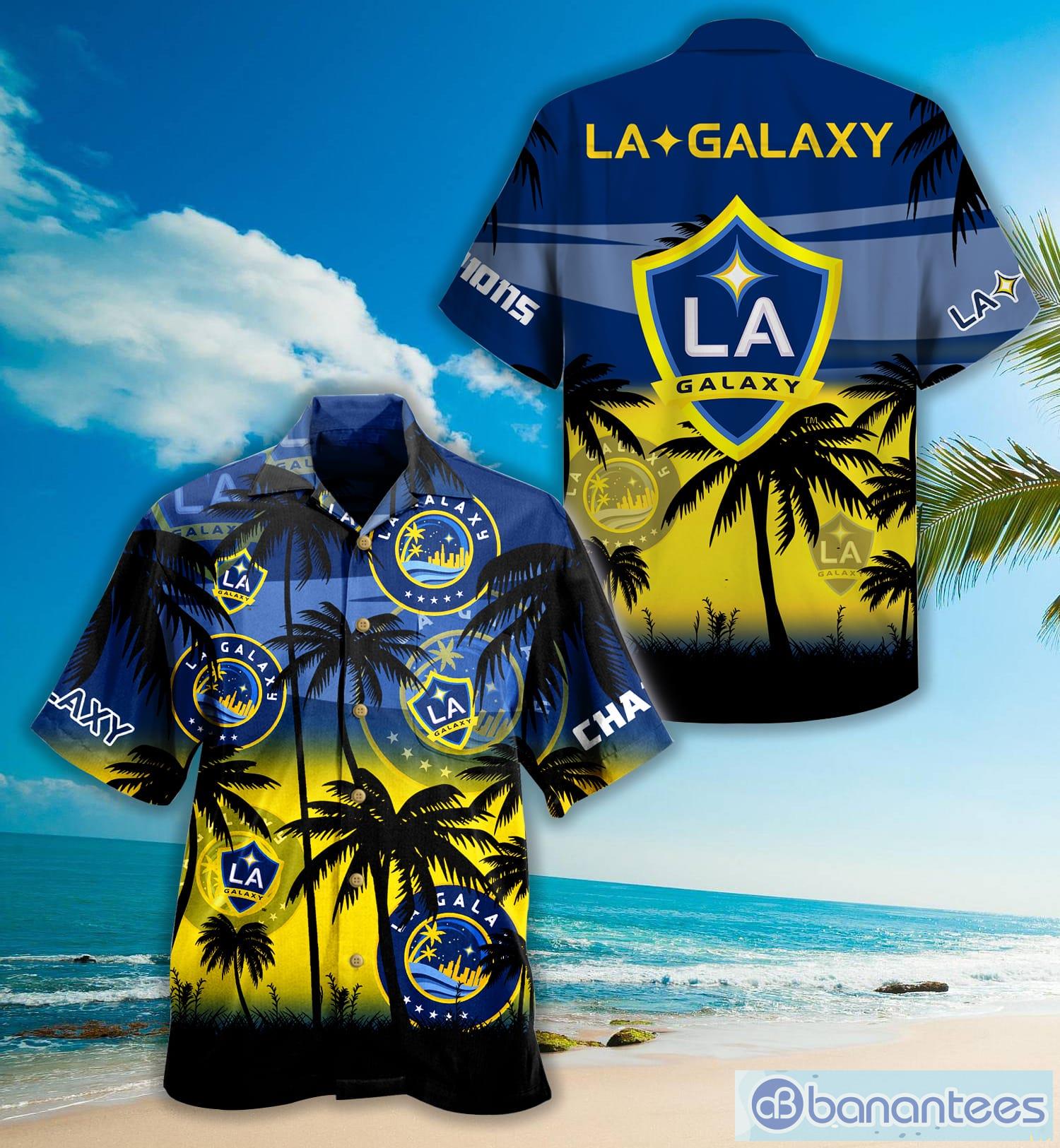 Los Angeles Galaxy Mls Hawaiian Shirt For Fans Product Photo 1