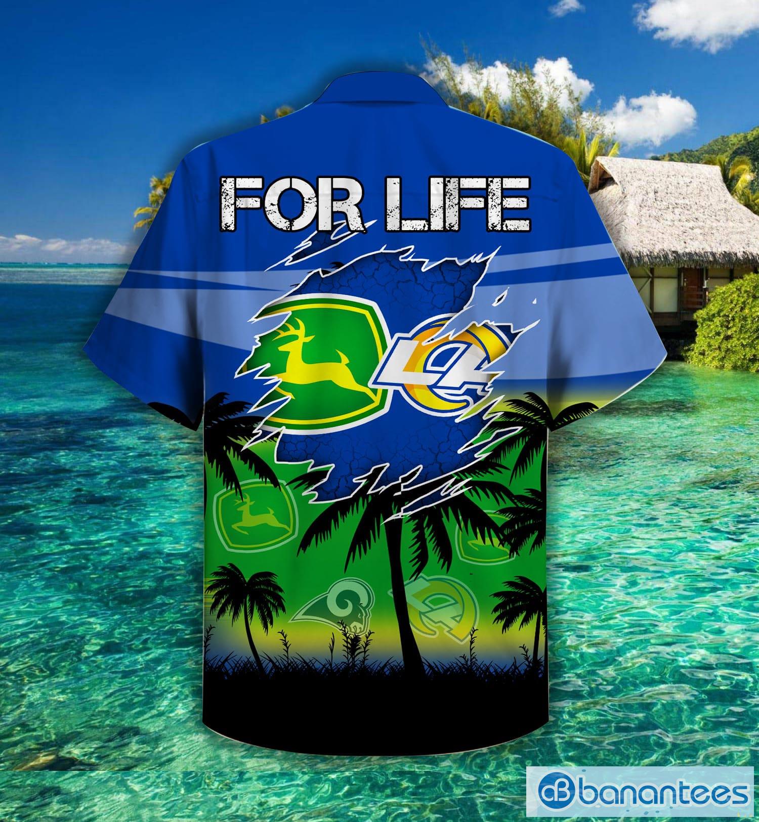 Los Angeles Rams Nfl John Deere Nfl Hawaiian Shirt For Fans Product Photo 2
