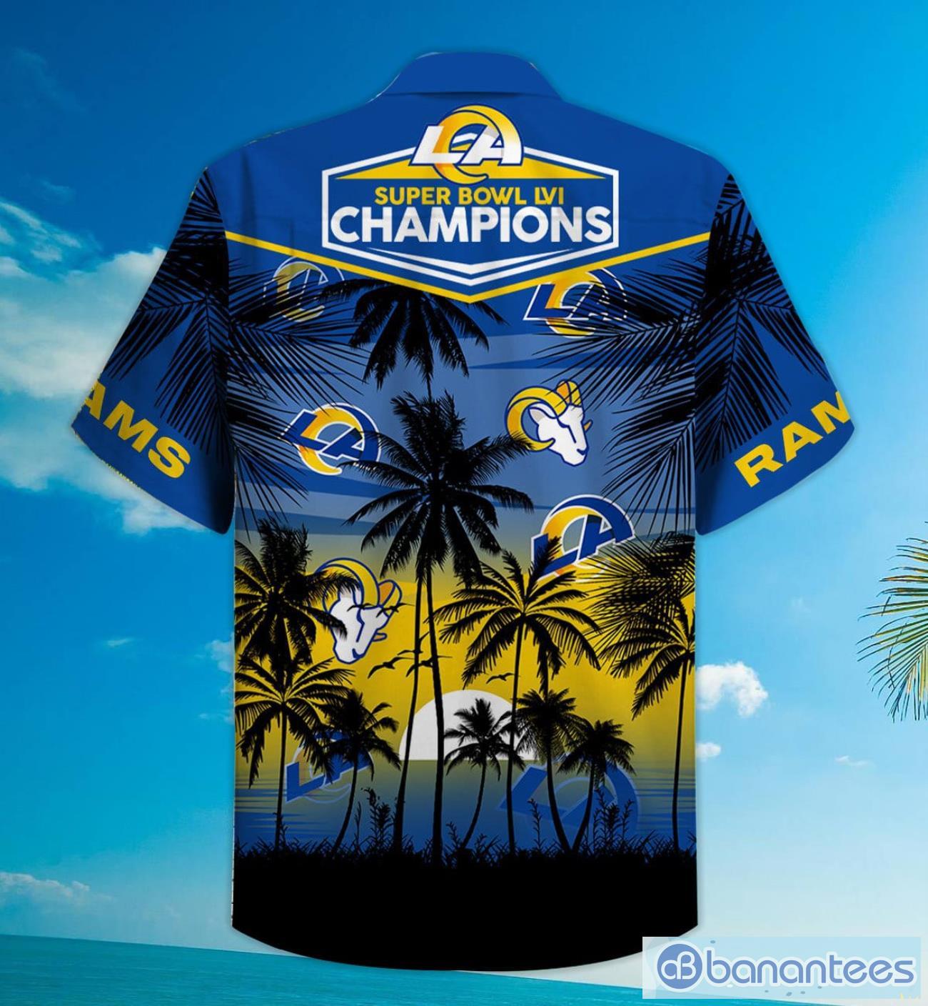 Los Angeles Rams Super Bowl Lvi Champions Coconut Hawaiian Shirt Product Photo 1