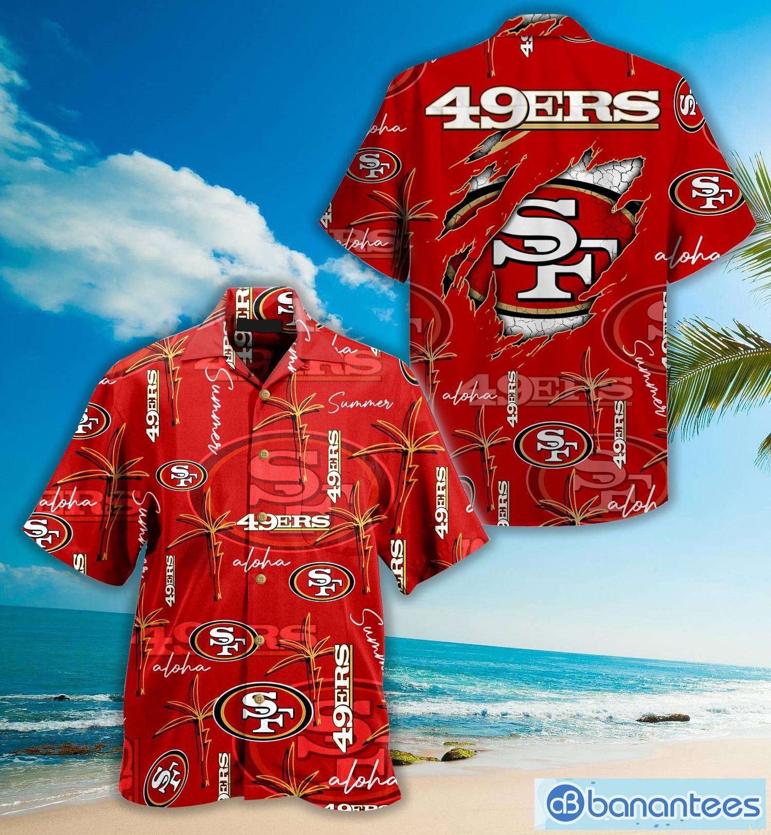San Francisco 49ers Nfl Palm On Elie Hawaiian Shirt For Fans Product Photo 1