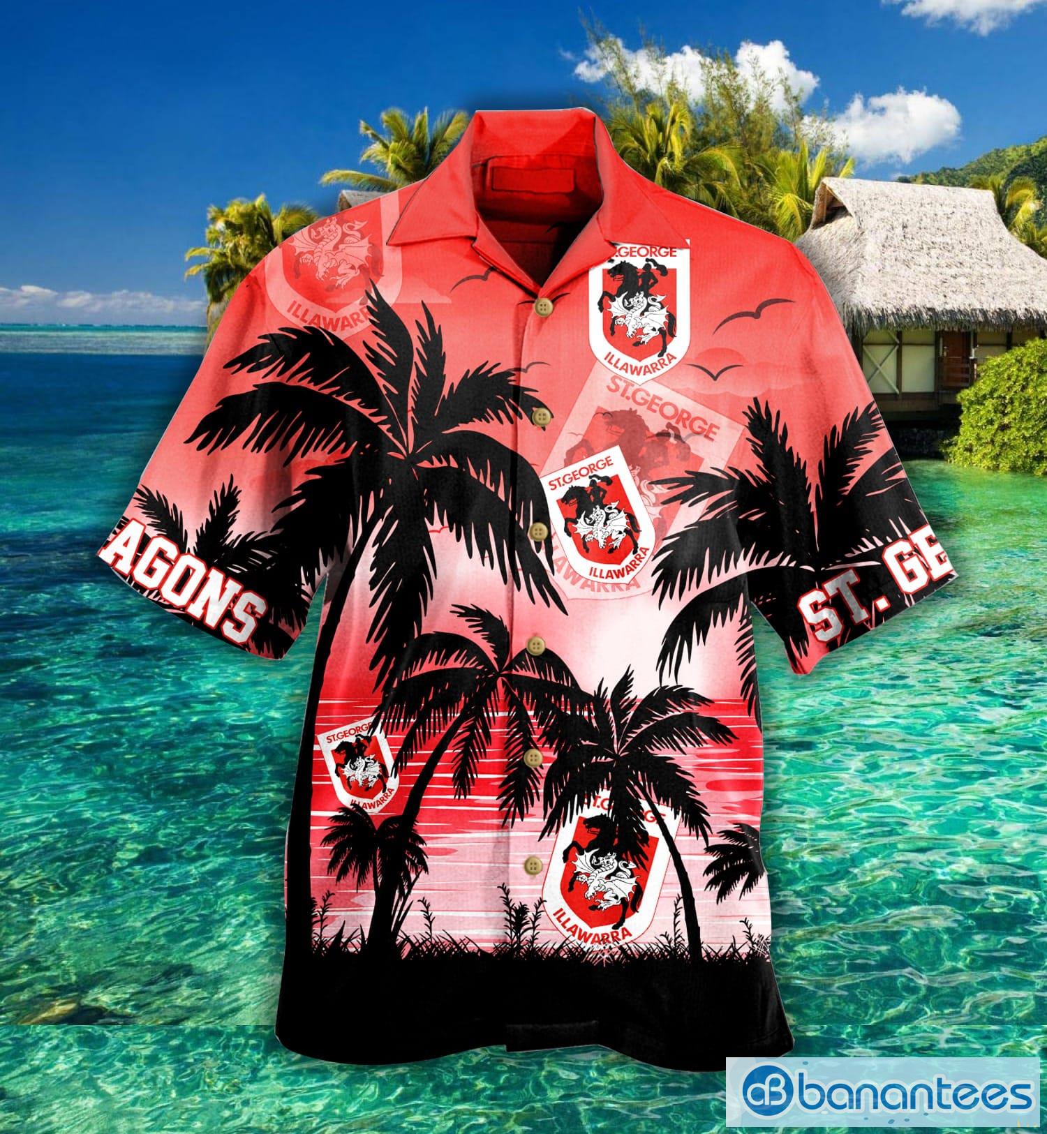 St George Illawarra Sunset Hawaiian Shirt For Fans Product Photo 1