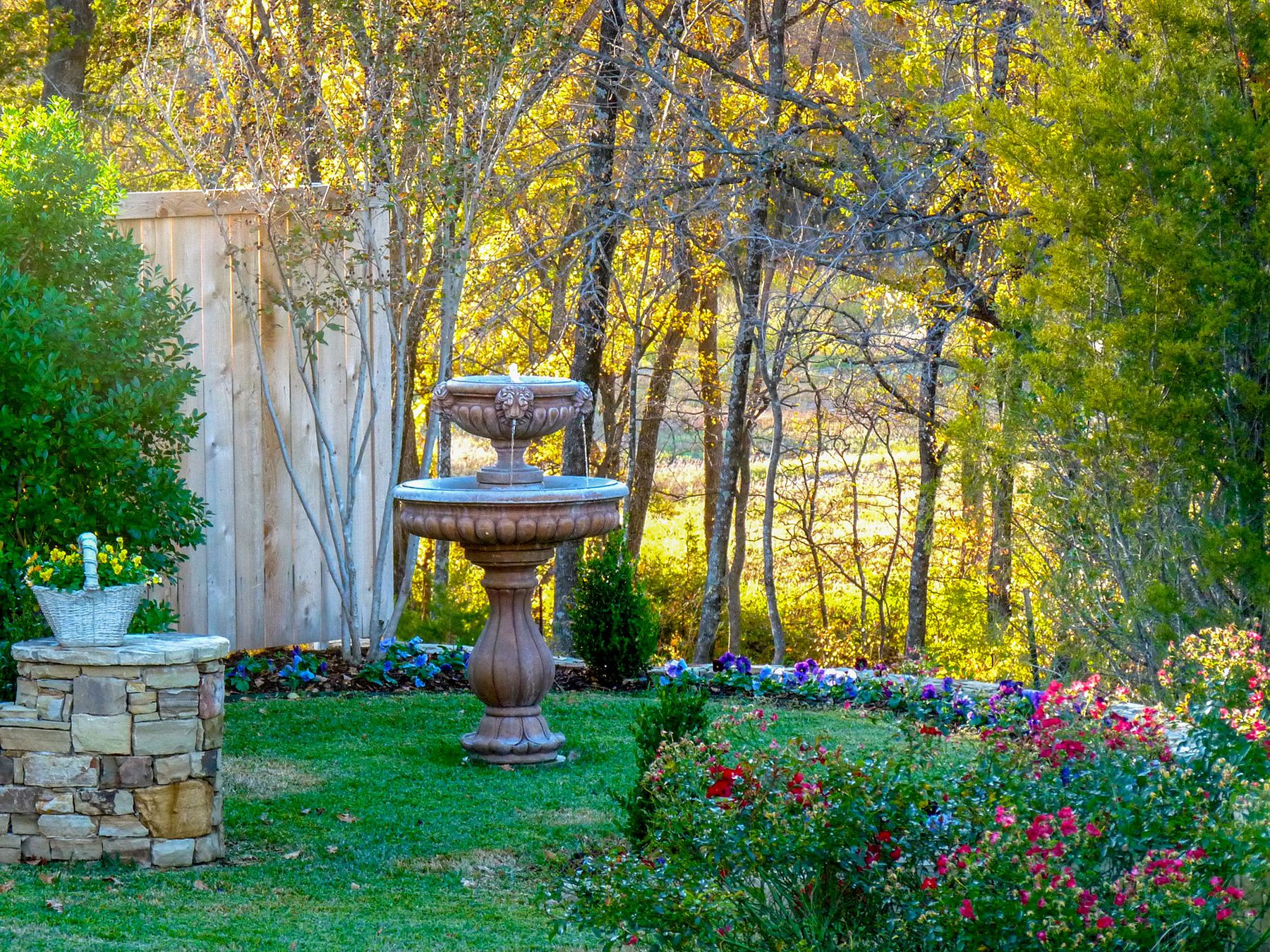 Covington's Designer Steve Malone's Residence: Tiered Fountain