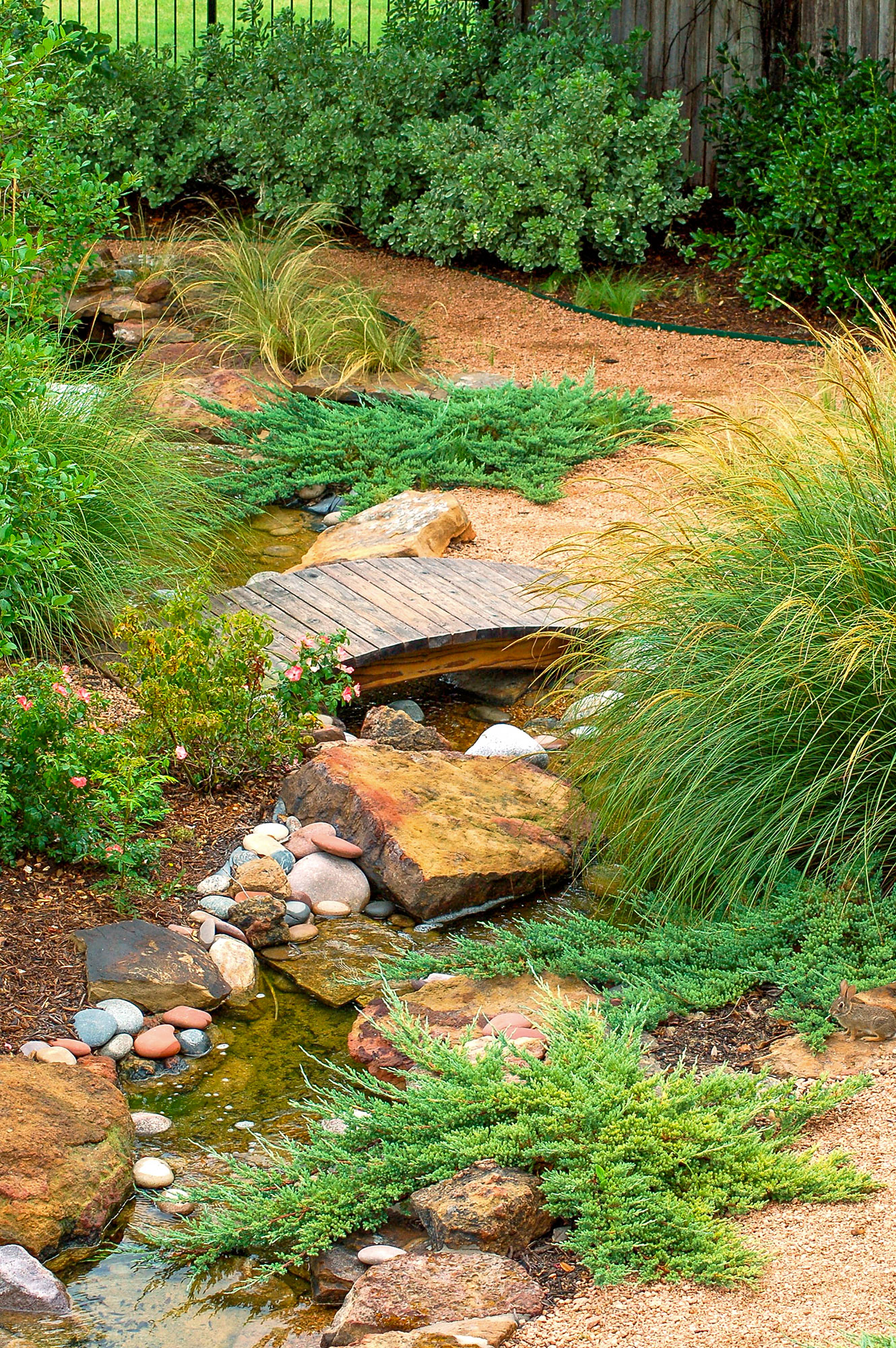 Van Besin Residence Backyard Bridge