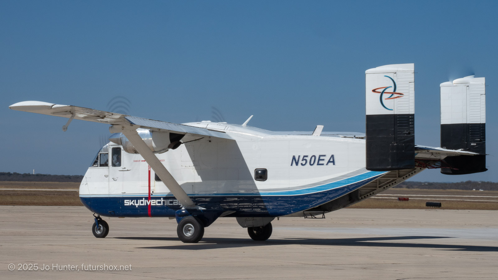 An airplane: Shorts C-23 Skyvan/Sherpa taken during Flying Knuckleheads Hangar BBQ