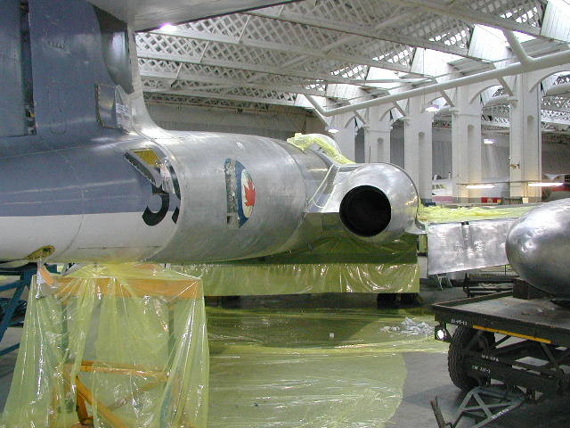 An airplane: Avro Canada CF-100 Canuck taken during Duxford, 22-01-2003