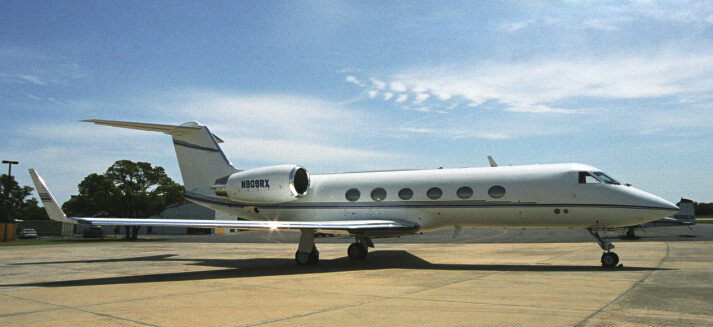 An airplane: Gulfstream 4SP  taken during Georgetown Airport, TX, 11-04-2003