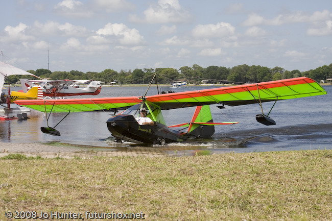An airplane: Highcraft Aeromarine  Buccaneer XA taken during Sun'n'Fun Splash-In at Fantasy of Flight, 10-04-2008