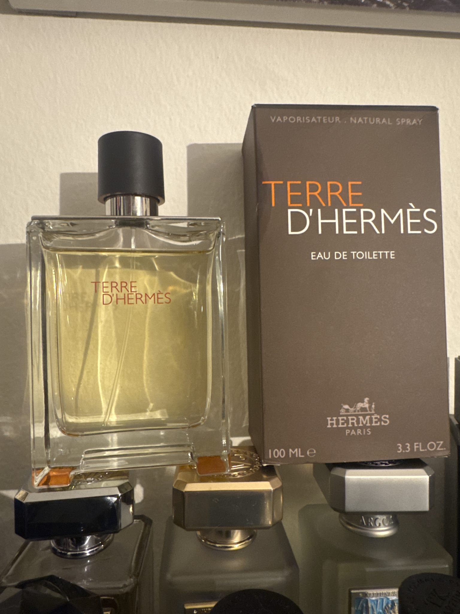 Hermès Terre d'Hermes Flacon H Eau de Toilette Hermès cologne 3.4 oz / 100ml Preowned With Packaging image 1