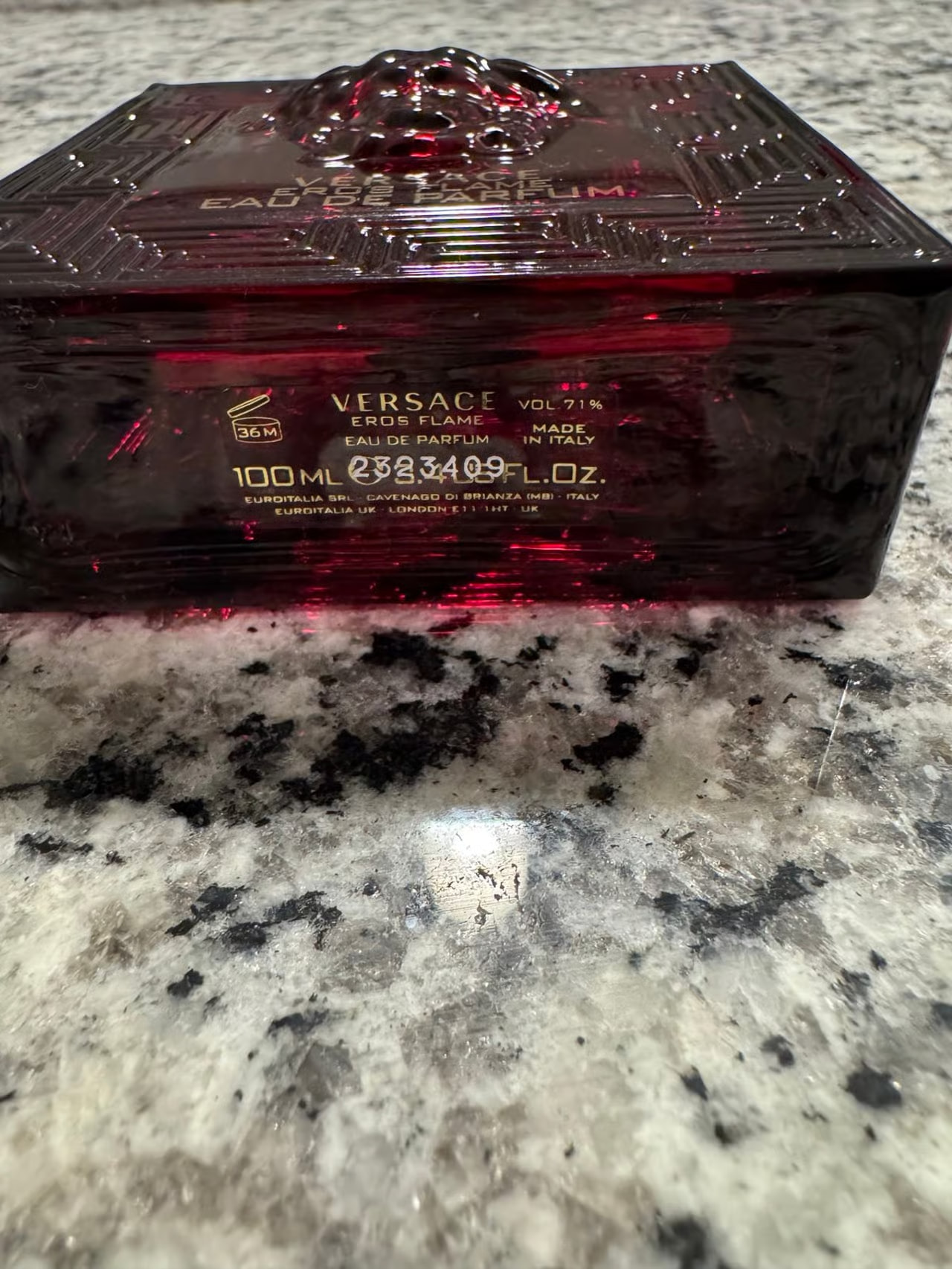 Versace Eros Flame Versace cologne 3.4 oz / 100ml Preowned Without Packaging thumbnail 2