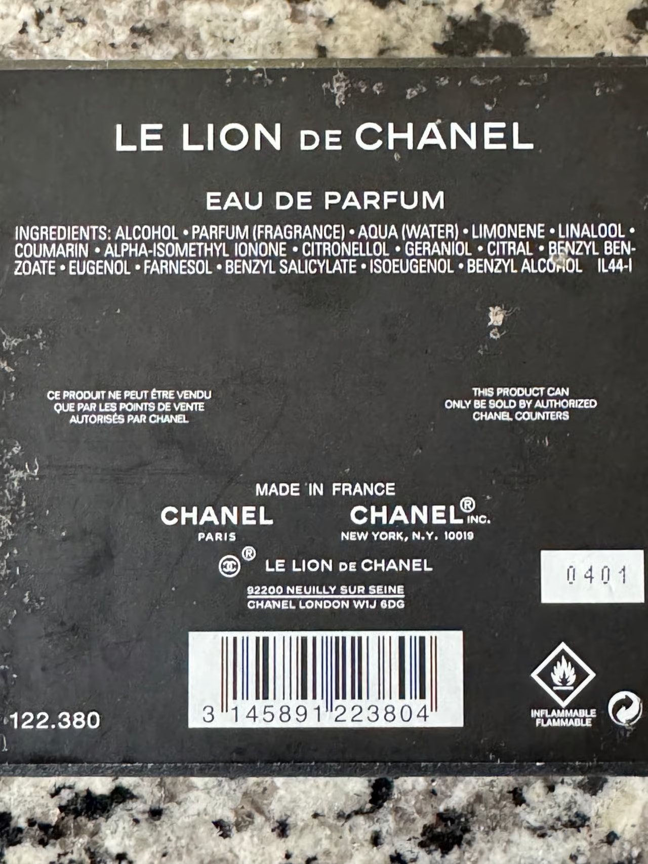 Chanel Le Lion Eau de Parfum Chanel perfume 6.8 oz / 200ml Preowned With Packaging thumbnail 3